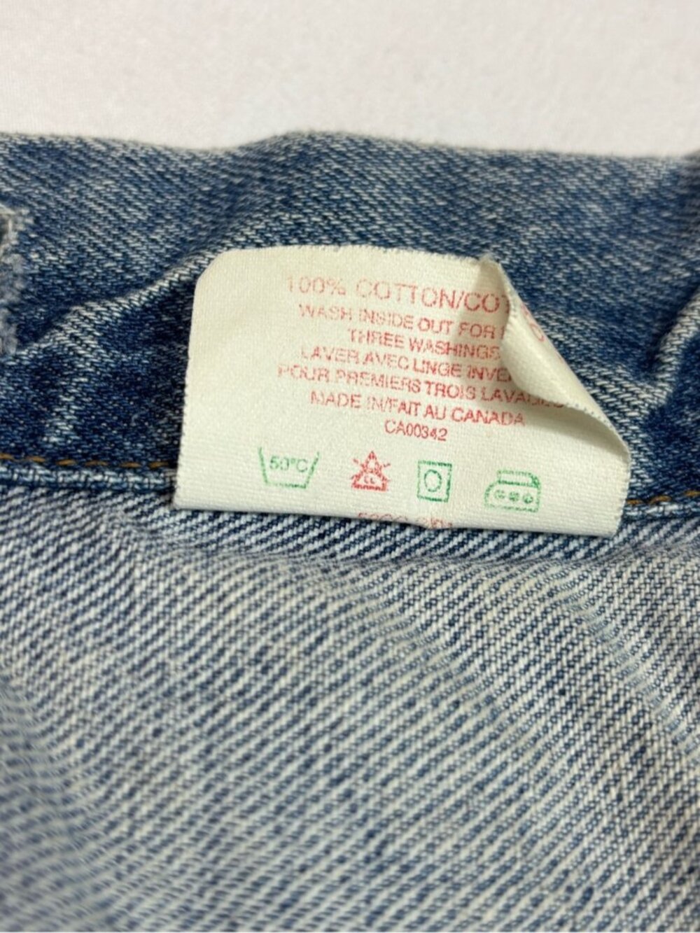 Vintage Levi's 70525 Denim Trucker Jacket Size Large Medium Blue Wash - Picture 4 of 10